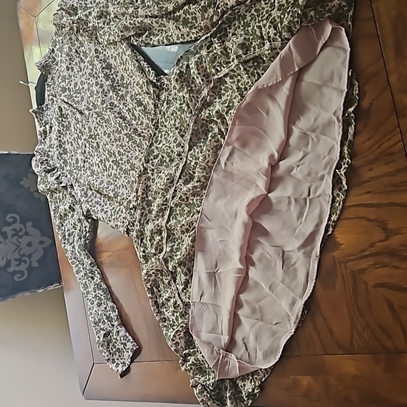 Heartloom Benet Green Floral Tiered Dress Size Large - Picture 11 of 15